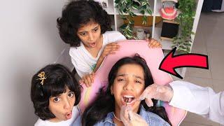 Shfa  visits dentist !learn important care of teeth !