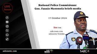 SAPS National Commissioner convenes a media briefing