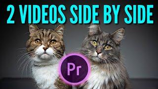 How to put 2 Videos Side by Side Premiere Pro 2024 | Premiere Pro Tutorials