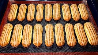 Choux pastry for eclairs