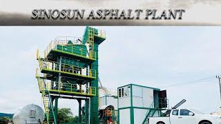 SAP64 Stationary Asphalt Mixing Plant in Thailand