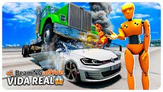 GANHEI UM NOVO CARRO E ALGUÉM FEZ ISSO ​ - BeamNG Drive Vida Real #02