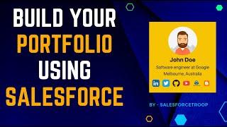 Build Your Portfolio Using Salesforce | LWC and Experience Cloud | Demo