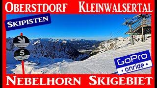 NEBELHORN Skigebiet OBERSTDORF KLEINWALSERTAL Pisten ONRIDE GoPro