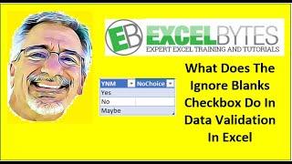 What Does The Ignore Blanks Checkbox Do In Data Validation In Excel