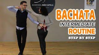 TUTORIAL - Bachata Dance Intermediate Routine Step by Step