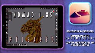 3D Modelling on IOS and ANDROID got WAY more POWERFUL! Nomad Sculpt 1.85 Released