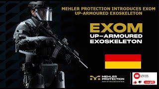 The German company introduced the ExoM exoskeleton with enhanced armor