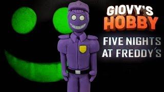 PURPLE GUY  FNAF TUTORIAL  Porcelana fria / Air dry clay / Polymer clay  Giovy Hobby