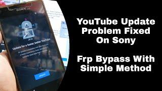 Update Youtube Frp Bypass Youtube Update FiX Sony xperia 2020 Frp Unlock/Google Account Bypass