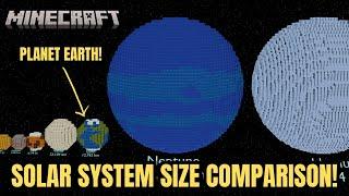 Minecraft Solar System Size Comparison!