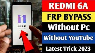 Redmi 6A Frp Bypass Miui 11 Update New Method | How To Bypass Frp Lock Redmi 6A Without PC