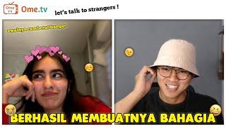 Awalnya murung banget tapi aku berhasil membuatnya tertawa bahagia | Ometv International | Omegle