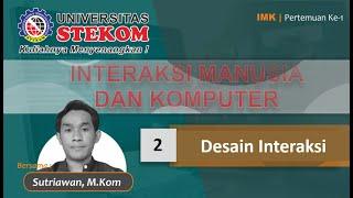 Pertemuan 2 - Desain Interaksi - Sutriawan