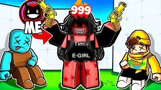 Becoming An E-GIRL To Troll My FRIENDS In Roblox Rivals...