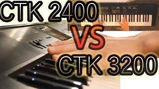 Casio CTK-2400 vs CTK-3200 Keyboard * Sound Comparison *