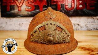 Very Rusted Firefighter Helmet Restoration