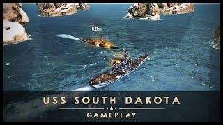 South Dakota vs Fusō // Battle of Warships