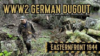 WORLD WAR 2 METAL DETECTING. ABANDONED DUG OUT ON EASTERN FRONT 1944-1945. INCREDIBLE FINDS WW2.