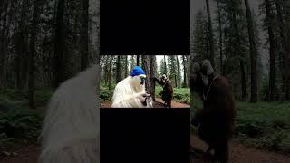 Ai yeti and bigfoot go hunting