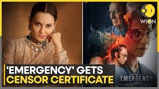 Kangana Ranaut's Upcoming Movie 'Emergency' Gets CBFC Approval | Latest English News | WION