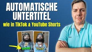 Automatische Untertitel erstellen wie in YouTube Shorts & TikToks - kostenlos mit CapCut