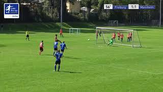 B-Junioren - 2:1 - Maximilian Dietz -  SC Freiburg 2 vs SV Waldhof Mannheim