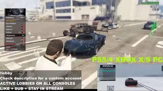  [LIVE] GTA 5 ONLINE MONEY DROP/MODDED LOBBY [PS5, XBOX, PC, PS4] FREE MOD MENU CASH DROP & RP