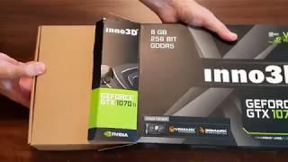 Inno3D GeForce GTX 1070 Ti graphics card UNBOXING - X2 V2 8GB GDDR5 256bit PCIe