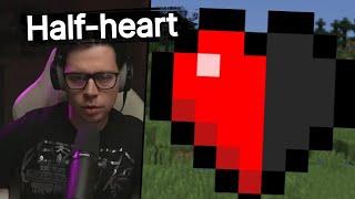 Фраме Тамер играет в HALF-HEART MINECRAFT HARDCORE