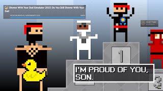 Getting all the achievements in Shower with your Dad Simulator 100%