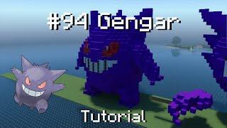 How to build a Pokémon Gengar statue in Minecraft (Tutorial)