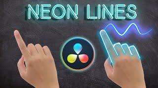 NEON Glowing Lines Effect Animation | Davinci Resolve 19 Tutorial