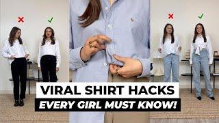 Top 5 SHIRT HACK Every Girl Must Know|Tiktok Viral Hack|