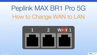 Peplink MAX BR1 Pro 5G - How to Change WAN to LAN