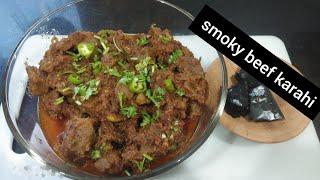smoky beef karahi recipe by unique foods/