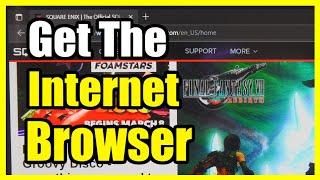 How to use the Internet Browser on your Xbox Series X (Microsoft Edge)