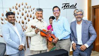 "Mr.,CM Chandrababu Naidu Presents Taal Musicals Violin to IIT  Director |Honoring Arts & Artists"