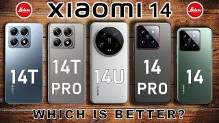 Xiaomi 14T vs Xiaomi 14T Pro vs Xiaomi 14 Ultra vs Xiaomi 14 Pro vs Xiaomi 14 | Which one is better?