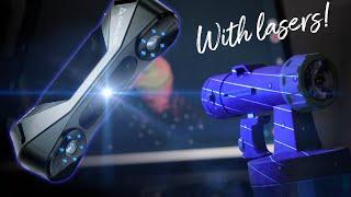 Creality CR Scan Raptor Review with NIR and Blue light laser scanning methods