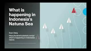 What is happening in Indonesia's Natuna Sea? China PLA Navy + Coast Guard vs US Carrier Strike Group