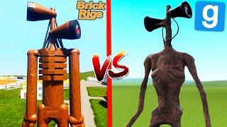 БРИК РИГС СИРЕНОГОЛОВЫЙ VS ГАРРИС МОД СИРЕНОГОЛОВЫЙ! Brick Rigs Siren Head vs Garry`s Mod Siren Head