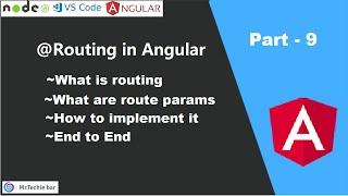 Angular Routing | Route Params | What is route Parameter | how to Implement  | (Part - 9)