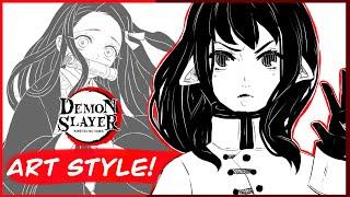 How to Draw DEMON SLAYER Art Style