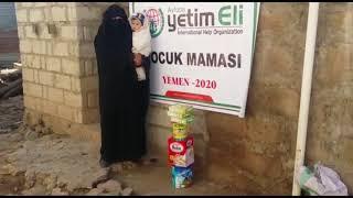 Yemen Deki Çocuklar İçin Mama Yardımı