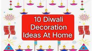 10 Beautiful Diwali Wall Hanging craft |Diwali Decoration ideas | paper Diya making @BubblysDiary