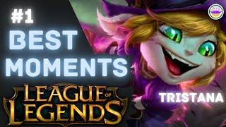  Играю в League of Legends ►Тристана. Лучшие Моменты #1. LoL геймплей. #leagueoflegends #видеоигры