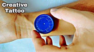 Creative Tattoo With Bottle Cap | Omair Designer