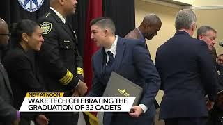 32 law enforcement cadets graduate from Wake Tech, largest class in years