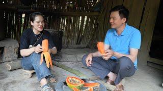 Sweet Papaya on the Farm and Happy Girl, Should I Go to Her?. Robert | Green forest life